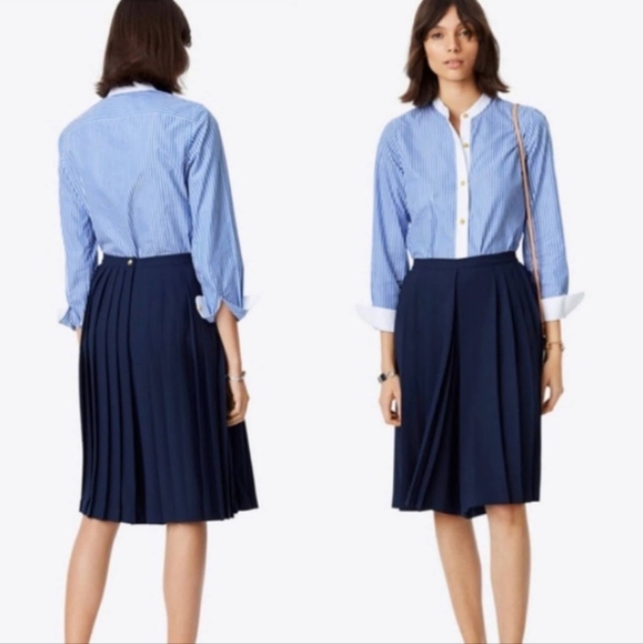Tory Burch Faye Culottes Tory Blue Skirt Pants